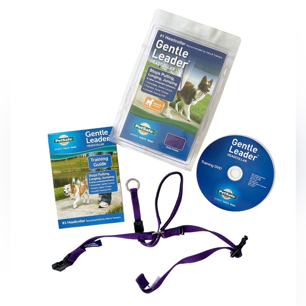 PetSafe Gentle Leader No Pull Dog Head Collar Purple Size Medium